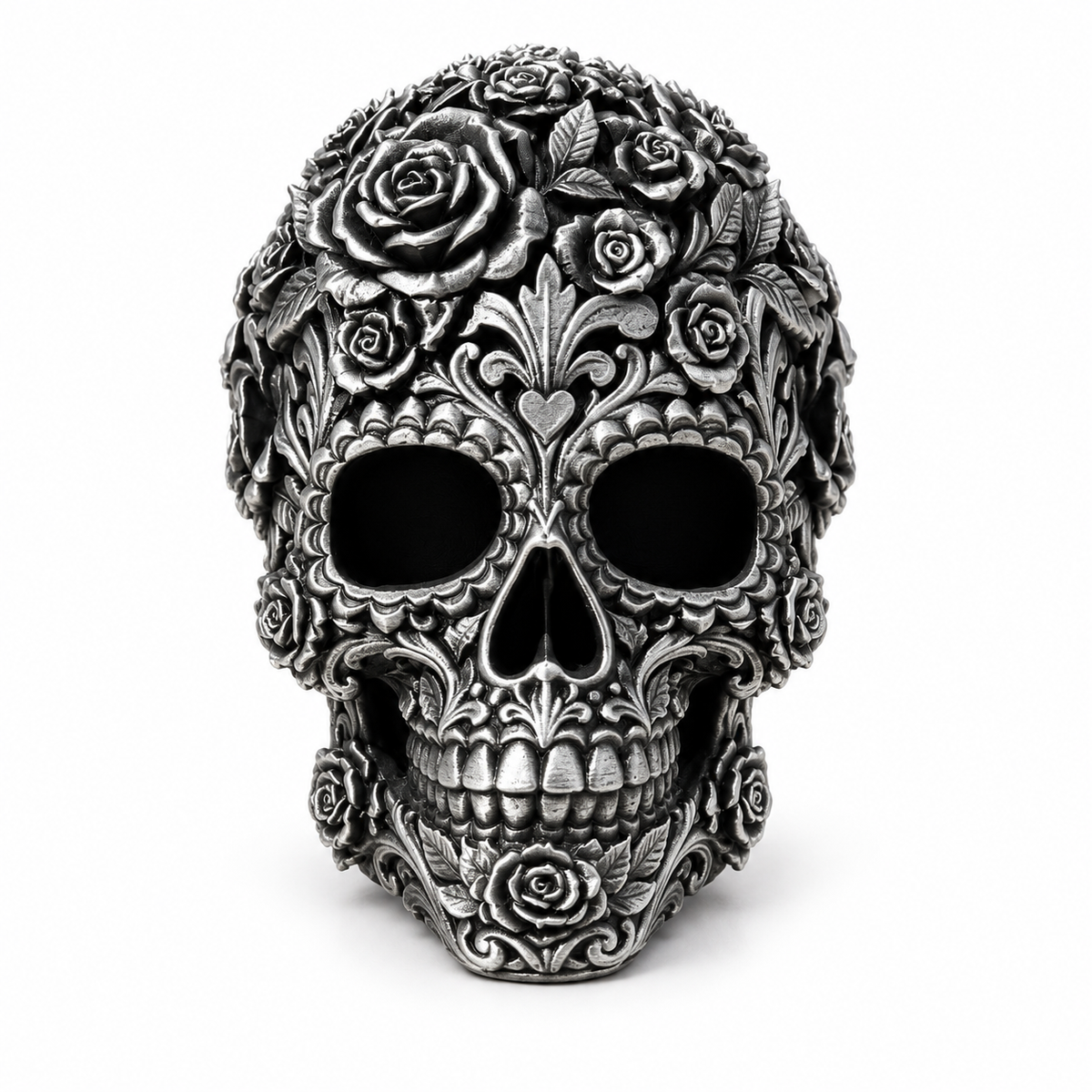 Ornate Rose Skull